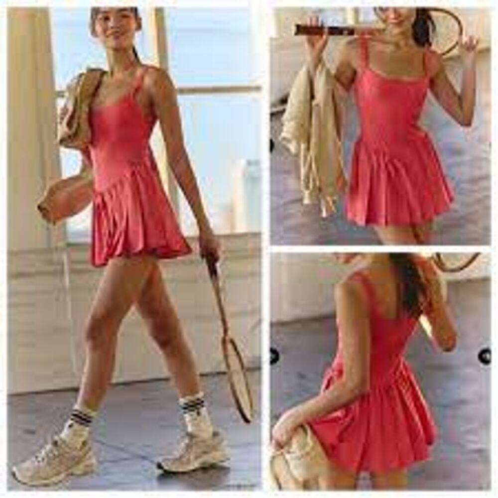 (XS) NWT $138 Free‎ People Swing of Things Skortsie in Hibiscus